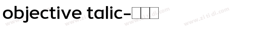 objective talic字体转换